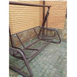 Качели садовые УДАЧНАЯ МЕБЕЛЬ Мерида премиум Шоколад 237*139*174 см