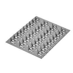 Пластина гвоздевая ROCK 129*102*1 мм