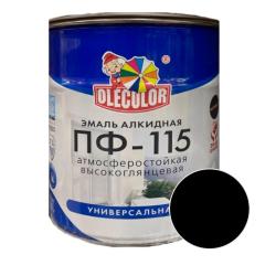 Эмаль OLECOLOR ПФ-115 Черный 5 кг