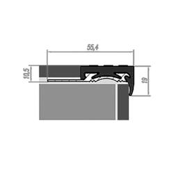 Профиль угловой под кафель НОВОСЕЛ У 9.2 1,33 м