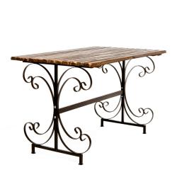 Стол ФАБРИКА ИНТЕРЬЕРНОЙ КОВКИ Коричневый 120*76*74 см