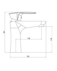 Смеситель для раковины ONE LIFE BY ORANGE OL26-301
