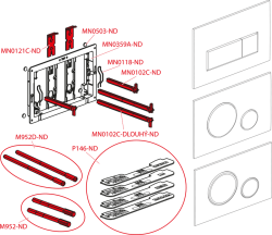 Клавиша смыва ALCAPLAST M571