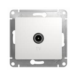 Механизм розетки телевизионной SYSTEME ELECTRIC Glossa коннектор белый