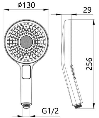 Лейка душевая ESKO SPL1403
