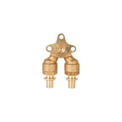 Уголок STOUT проточный с креплением 16 мм 1/2" ВР