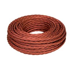 Провод ретро ТМ МЕЗОНИНЪ 3*2,5 мм2 коричневый