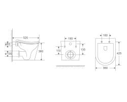 Унитаз подвесной D&K Muncher DT1566516