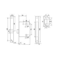 Защелка PALLADIUM 170 CP Хром