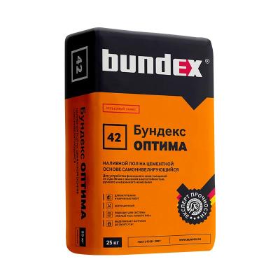Наливной пол BUNDEX Оптима цементный 25 кг