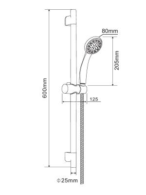 Душевой гарнитур ONE LIFE BY ORANGE OL001
