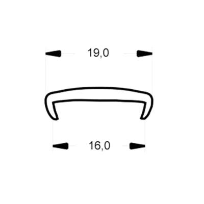 Кант ПВХ накладной Орех 16 мм 1105 Кант ПВХ накладной Орех 16 мм 1105