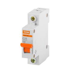 Автоматический выключатель TDM ВА47-63 1Р 25 А С 4,5 кА