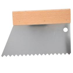 Шпатель зубчатый ИНТЕК В6 для нанесения клея 180 мм 10109-180-009