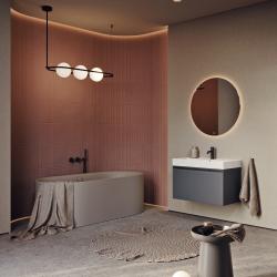 Тумба с раковиной AQWELLA Pure 100 серый 