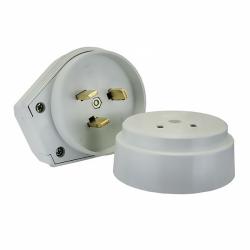 Разъем силовой кабельный TDM РШ/ВШ белый