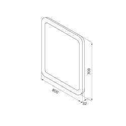 Зеркало IDDIS Edifice 80*70 см