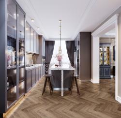 Виниловый ламинат NOVENTIS Herringbone Дуб Тулуза 640*128*4.5 мм
