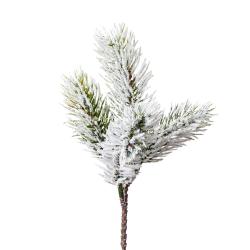 Декоративная веточка АЗАЛИЯ Еловая заснеженная 25 см