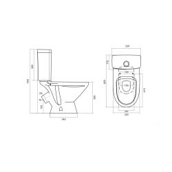 Унитаз-компакт SANTEK Лига 1WH302197 