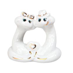 Фигурка 6,5*4,5*6,5 см Змейка, фарфор /149-741/Lefard/