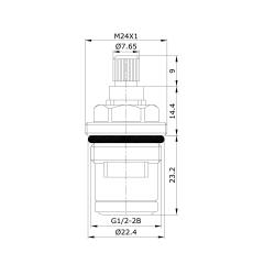 Кран-букса керамическая IDDIS 998CR461SM