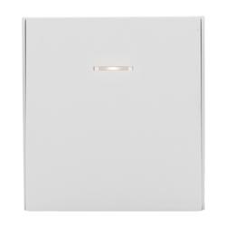 Выключатель KRANZ Strong 1 клавиша проходной с подсветкой жемчуг KR-78-0716-4