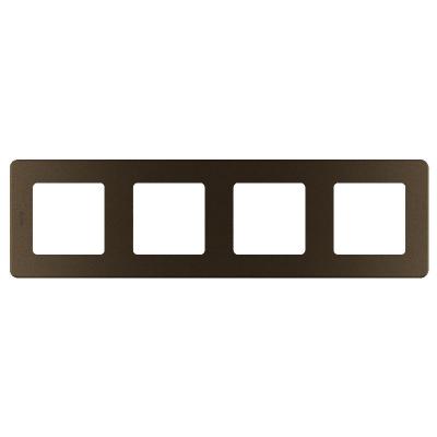 Рамка LEGRAND Inspiria 4 поста бронзовый 673969