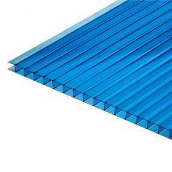 Поликарбонат сотовый Синий 6 мм