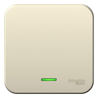 Выключатель SYSTEME ELECTRIC Blanca 1 клавиша с подсветкой молочный BLNVA101112