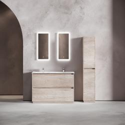 Тумба с раковиной SANCOS Libra Floor 120 дуб галифакс двойная