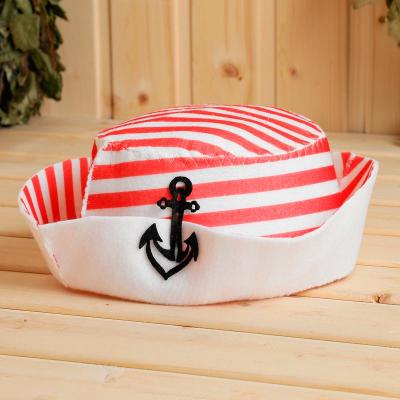 Шапка для бани Полоска