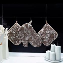 Варежка-прихватка ТАЙМ ТЕКСТИЛЬ Sonnet Кулинар коричневый