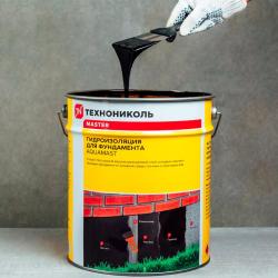 Мастика ТЕХНОНИКОЛЬ AquaMast битумная для фундамента 18 кг