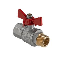 Кран шаровой VALTEC ГОСТ ручка бабочка 3/4" ВР-НР