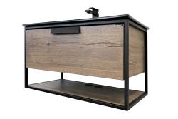 Тумба с раковиной COMFORTY Бонн 90 дуб темный 