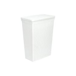 Корзина для белья VIOLET Лофт белый 50 л 5650006