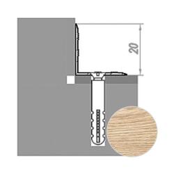 Профиль угловой НОВОСЕЛ У 69.21 Дуб беленый 1 м