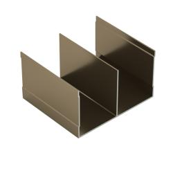 Направляющая верхняя двойная шампань 2950 мм LK1-120