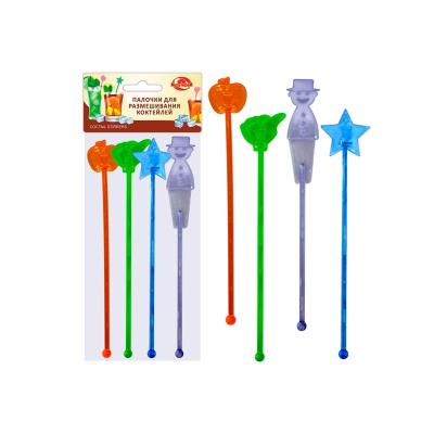 Набор палочек д/коктейля 8шт Праздник /Мультидом/