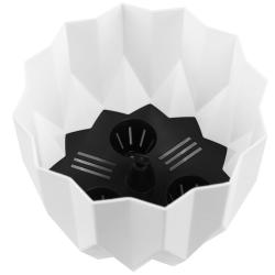 Горшок пластиковый BMC Геометрия Белый 0,8 л