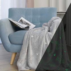 Плед CASA CONFORTE Stella Собаки Серый 150*200 см