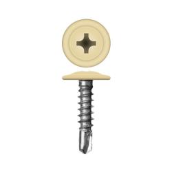 Саморез по металлу сверло RAL 1014 слоновая кость 4,2*32 мм