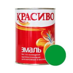 Эмаль КРАСИВО ПФ-115 Зеленый 1,8 кг