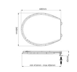 Сиденье для унитаза NOVA Стандарт 2010