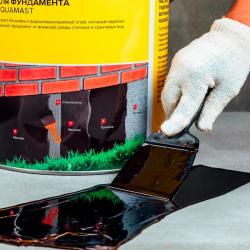 Мастика ТЕХНОНИКОЛЬ AquaMast битумная для фундамента 3 кг