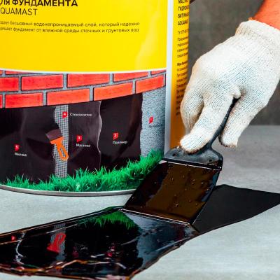 Мастика ТЕХНОНИКОЛЬ AquaMast битумная для фундамента 3 кг