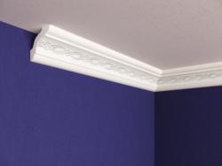 Плинтус потолочный СОЛИД Орион 30*30*2000 мм С 06/30 серебряный