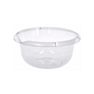 Миска с мерным делением 4л, прозрачный /Элластик-Пласт/