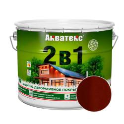 Декоративный антисептик АКВАТЕКС Махагон 9 л